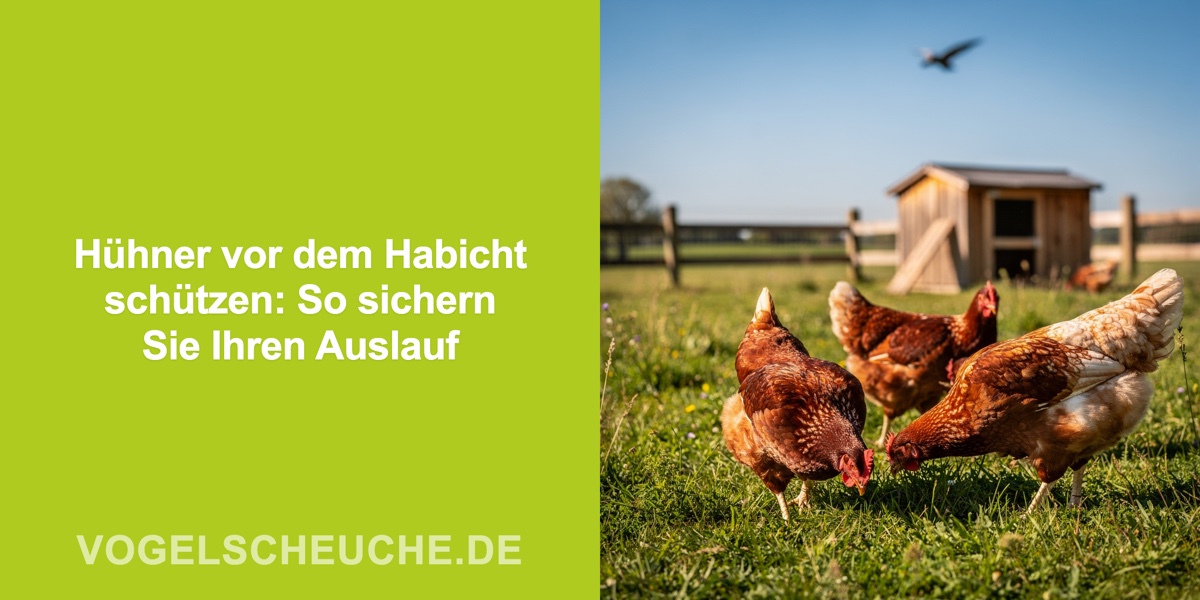 Hühner vor dem Habicht schützen: So sichern Sie Ihren Auslauf
