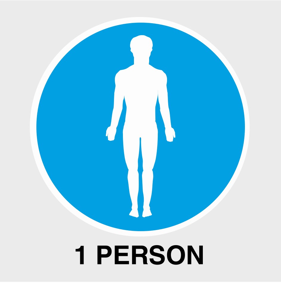 1 Person erforderlich