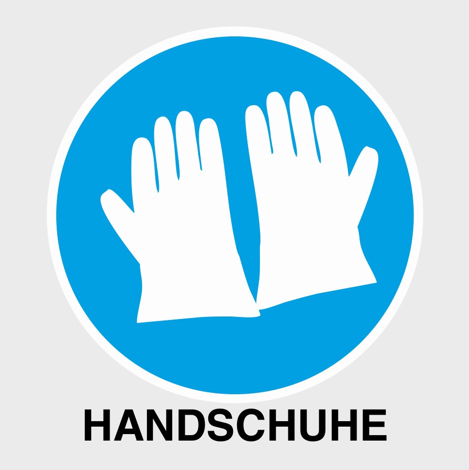 Arbeitshandschuhe tragen