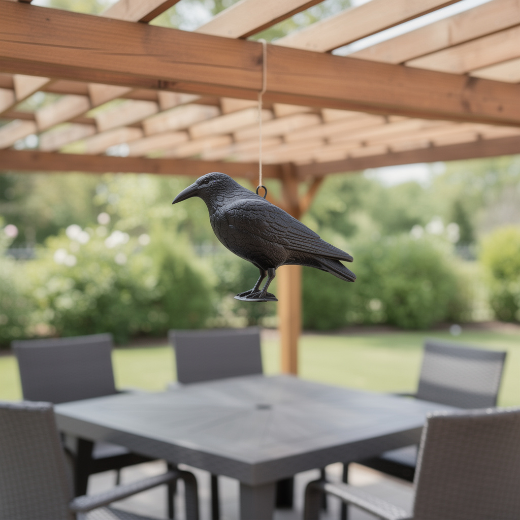 Rabenattrappe Terrasse