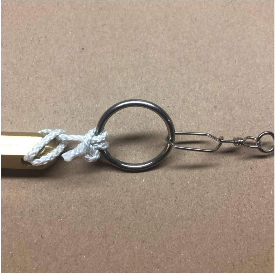 Schnur befestigen – Ring im Detail