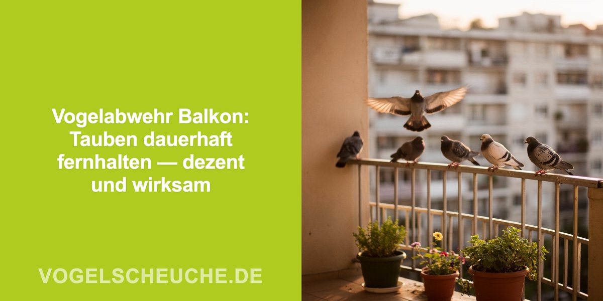 Vogelabwehr Balkon: Tauben dauerhaft fernhalten — dezent und wirksam