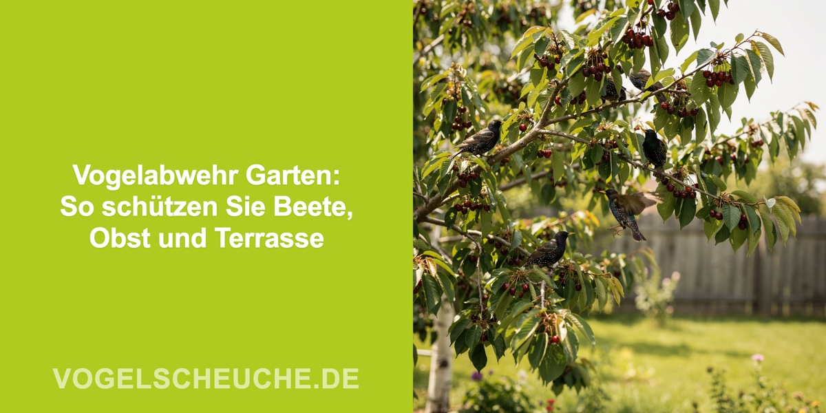 Vogelabwehr Garten: So schützen Sie Beete, Obst und Terrasse