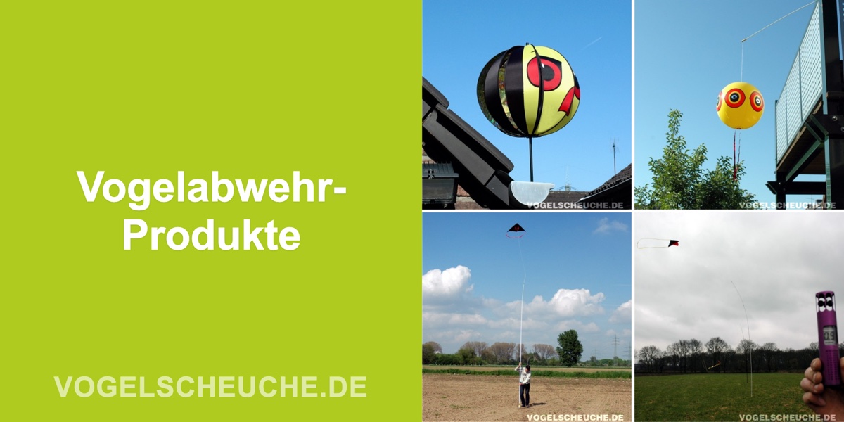 Vogelabwehr: alle Systeme nach Vogelart, Einsatzbereich und Produktgruppe