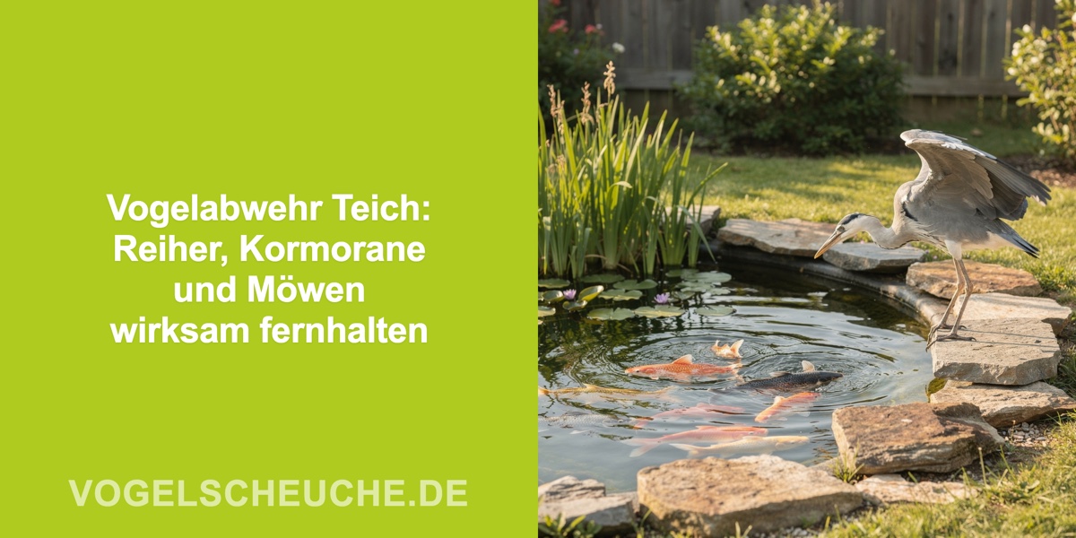 Vogelabwehr Teich: Reiher, Kormorane und Möwen wirksam fernhalten